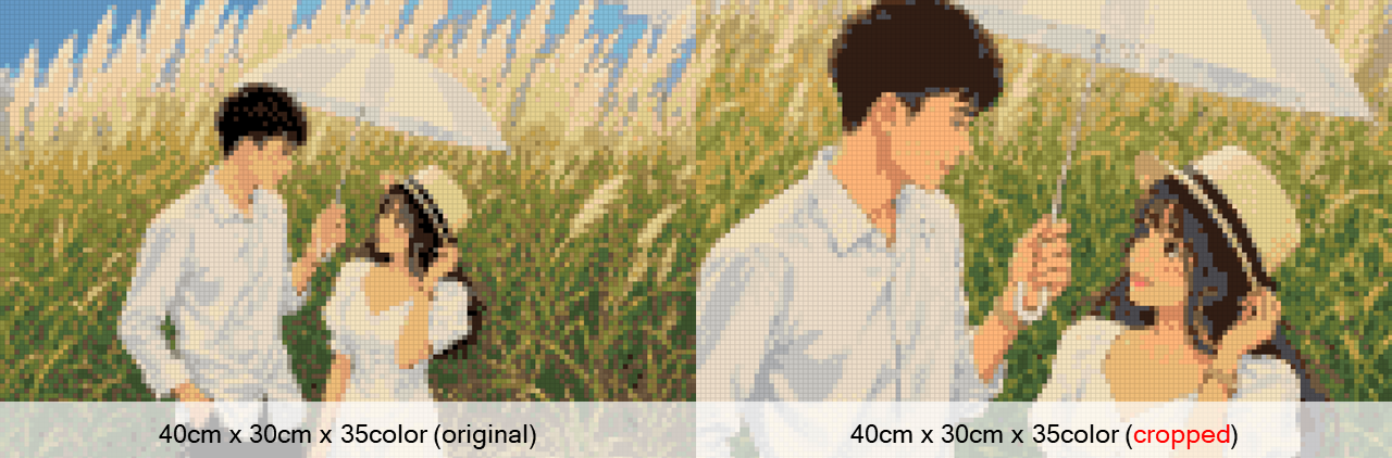 비교 이미지 — 전신 vs 얼굴 크롭